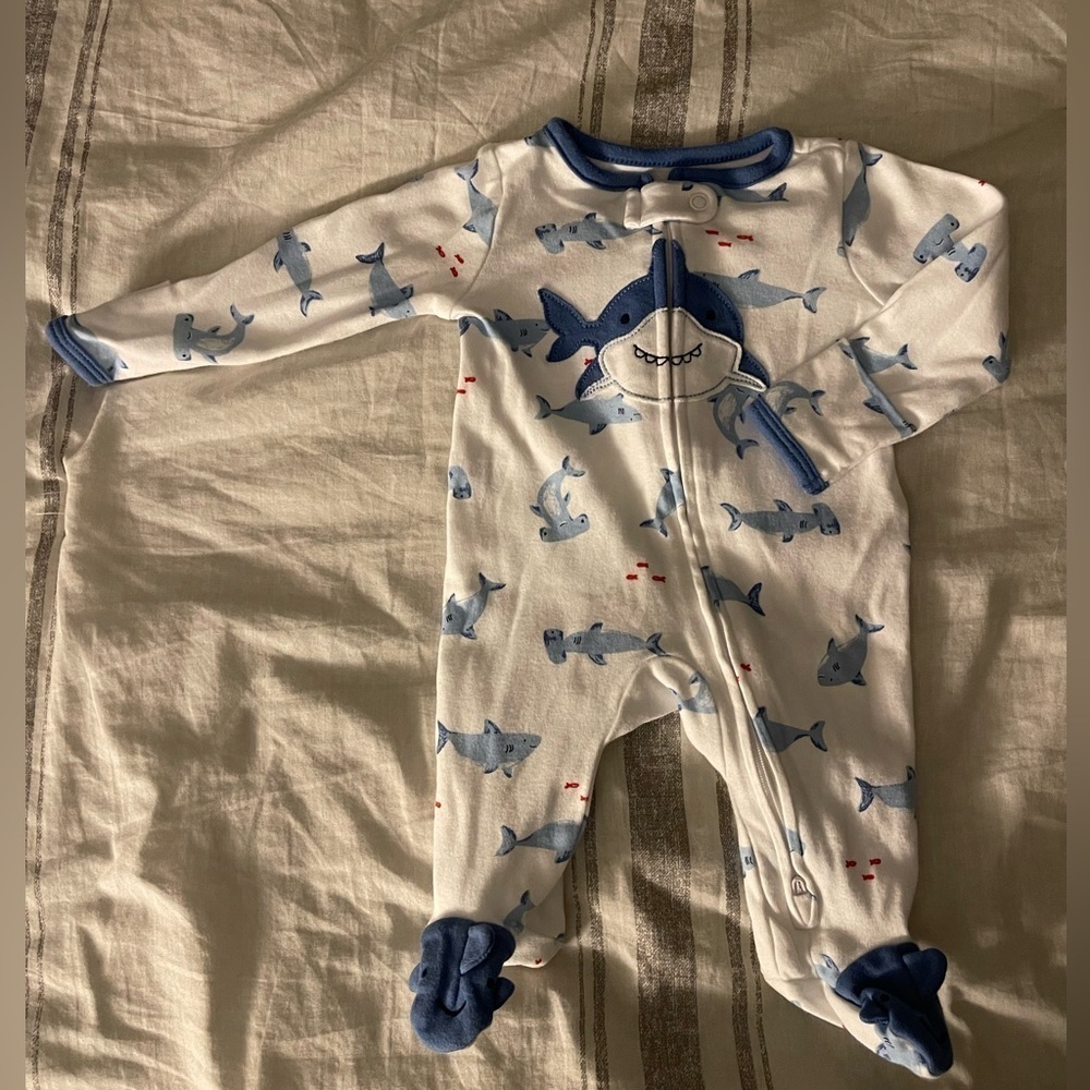 Carter’s: Just One You | footed zip up sleeper | baby boy NB